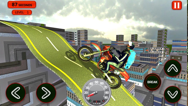 Roof Jumping Bike Parking - Stunt Driving screenshot-3