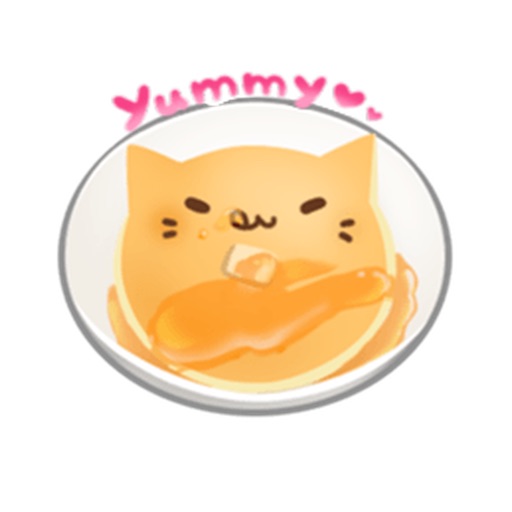 Sweet Cat Pancake Stickers icon