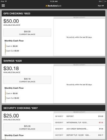 Berkshire Bank Mobile for iPad screenshot 4