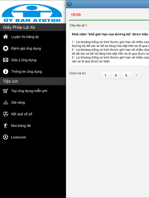 Screenshot #6 pour Giấy Phép Lái Xe - Luyện Thi Bằng Lái