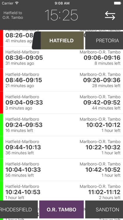 GTBuddy Train Times 4 Gautrain