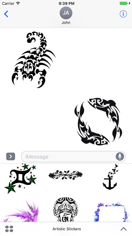 Artistic Stickers for iMessage