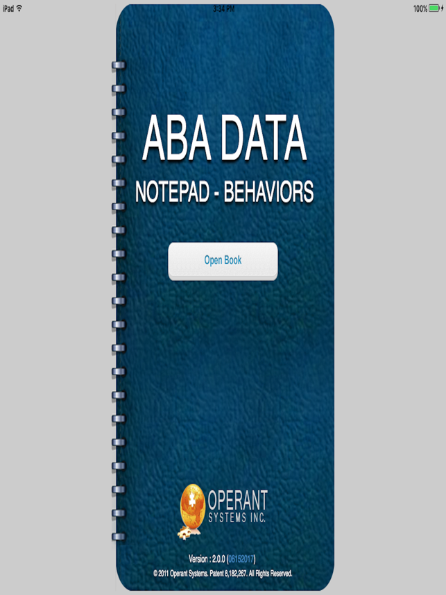 ABA Data NotePad - Behaviors