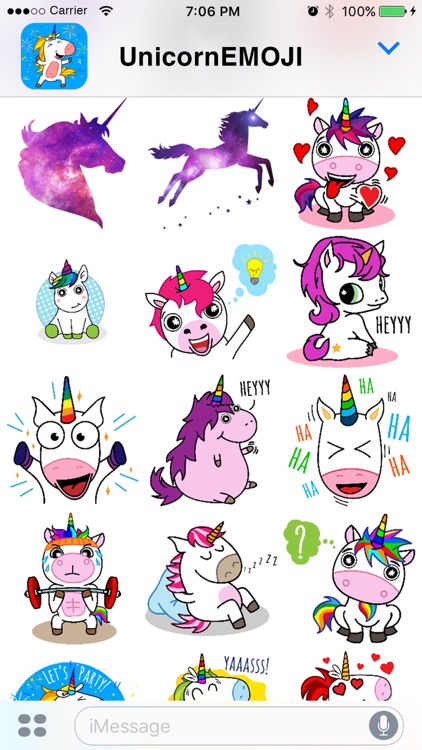 UnicornEMOJI - Unicorn Friends & Magical Stickers