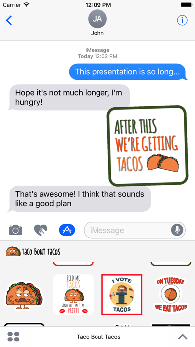 How to cancel & delete Taco Stickers for iMessage from iphone & ipad 3