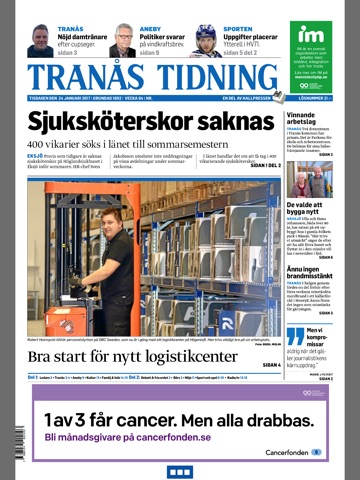 Tranås Tidning e-tidning screenshot 2