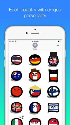 Countryball stickers for iMessage(圖2)-速報App