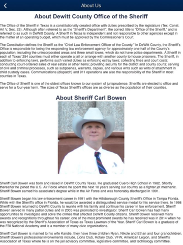DeWitt County Sheriff Tx screenshot 3