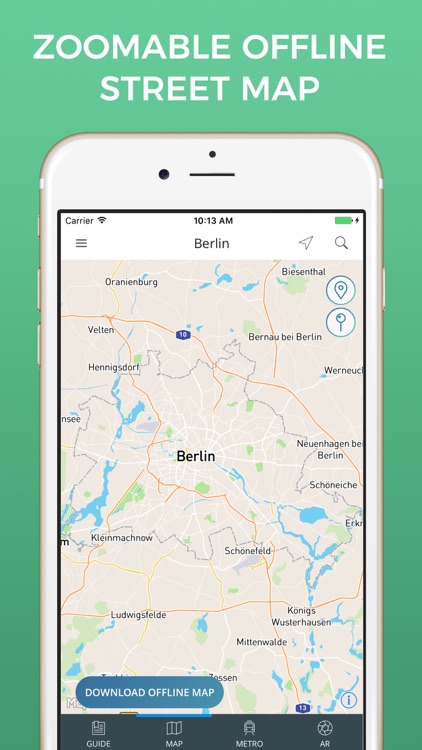 Berlin Travel Guide with Offline Street Map