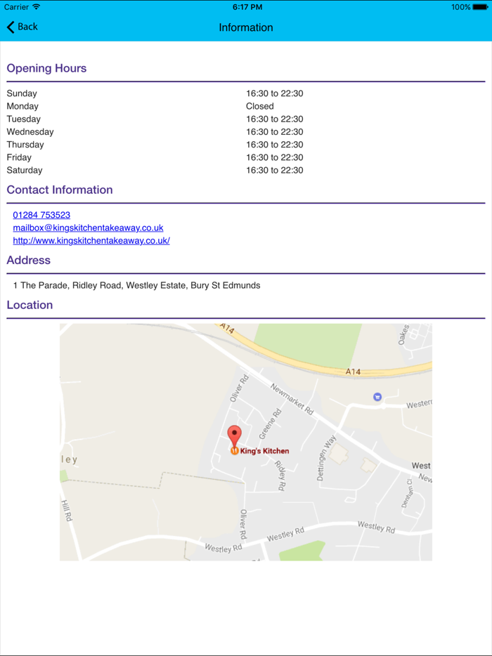 Kings Kitchen Bury St Edmunds