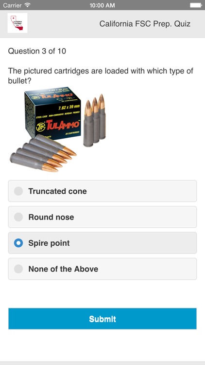 California Firearms Test