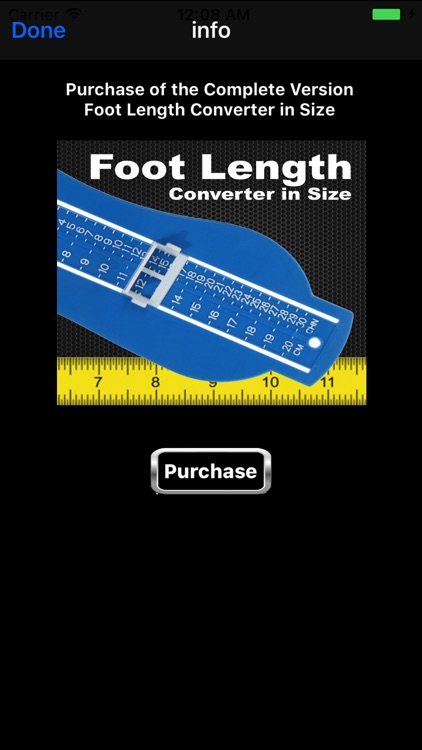 Foot Length Converter in Size Lite