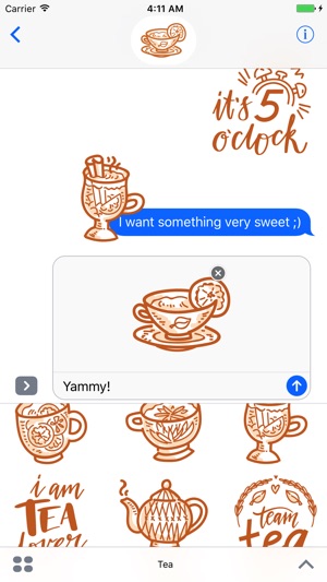 Tea time! iMessage stickers(圖4)-速報App