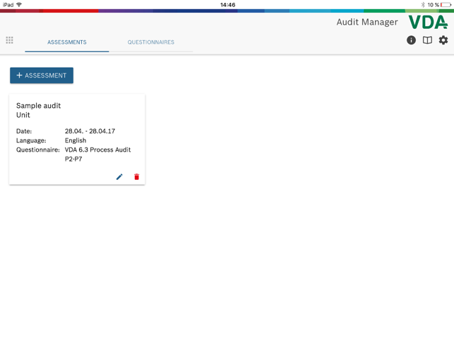 Audit Manager VDA 2016(圖1)-速報App