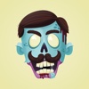 Hipster Zombie Stickers