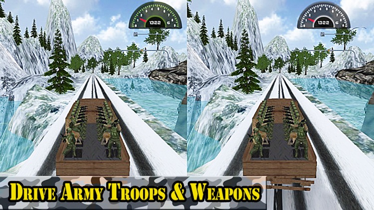 VR Army Truck Driver: Real Mountain Snow Drive