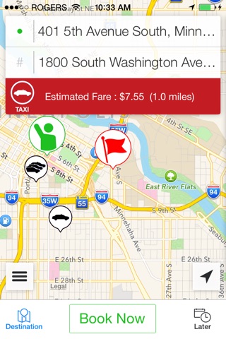 Red & White Taxi APP screenshot 3