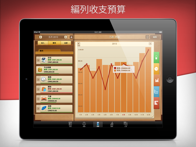 ‎Money for iPad 財務管家 Screenshot