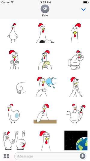 Chicken Bro 8 Sticker Pack(圖2)-速報App