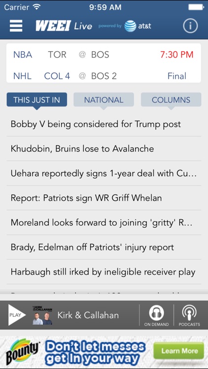 WEEI Live