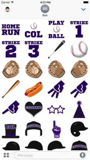 Colorado Baseball Stickers & Emojis(圖4)-速報App