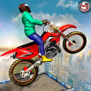 City Rooftop Bike Stunts Rider Simulator