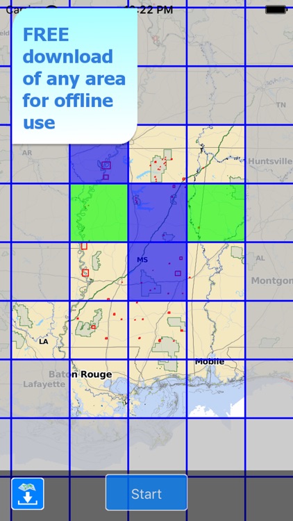 Aqua Map Mississippi MS Lakes HD - Nautical Charts screenshot-4