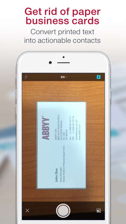 Business Card Scanner & Reader & Contacts Manager screenshot-0