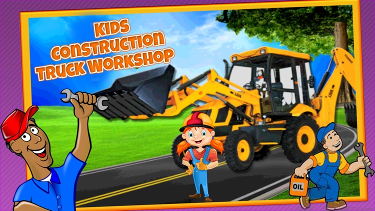 Construction Truck Workshop - kids Education Game