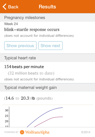 Wolfram Pregnancy Reference Calculator screenshot 4