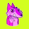 Pink Gazelle Stickers for iMessage