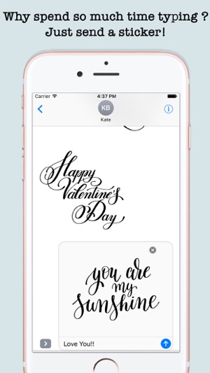 Love Quotes Stickers For iMessage(圖5)-速報App