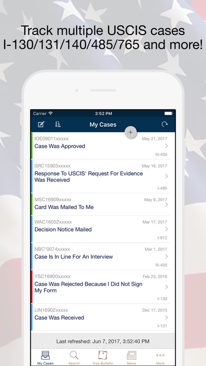 Case Tracker & Searcher - for USCIS Immigration