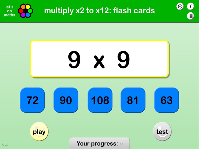 Multiplication facts x2 to x12(圖5)-速報App