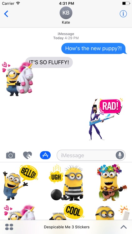 Despicable Me 3 Stickers by Universal Studios Interactive