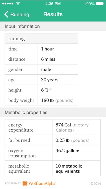 Wolfram Personal Fitness Assistant App