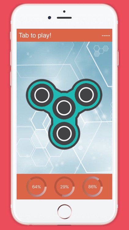 Fidget Hand Spinner with Energy Circles