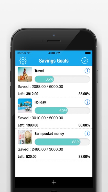 Saving Money Manager - Daily Savings Goals Tracker