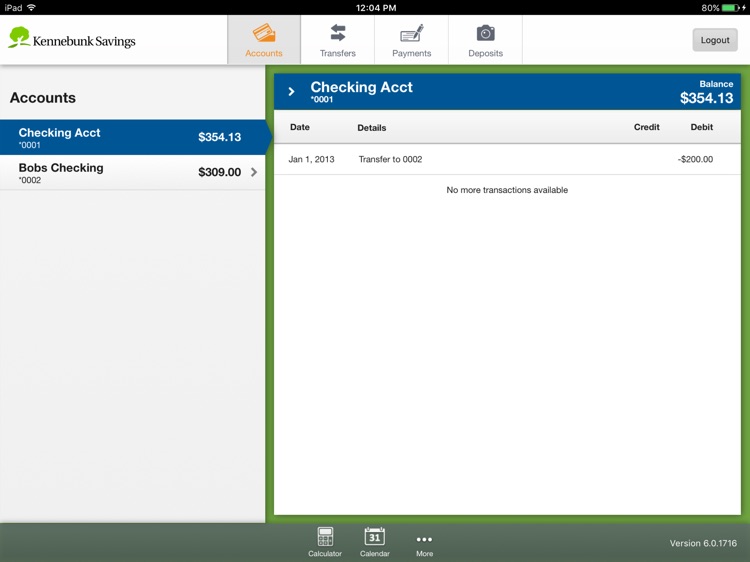 Kennebunk Savings Mobile for iPad