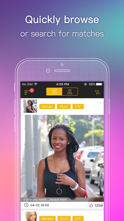 Sexy Black Dating-casual hook up app screenshot-3