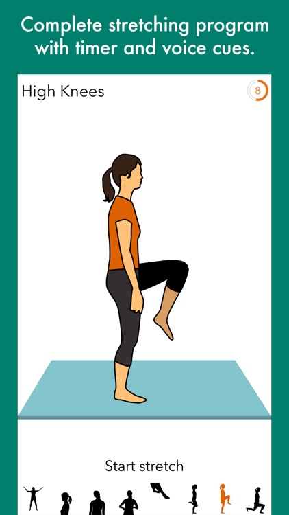 Run 10k - interval training program + stretches
