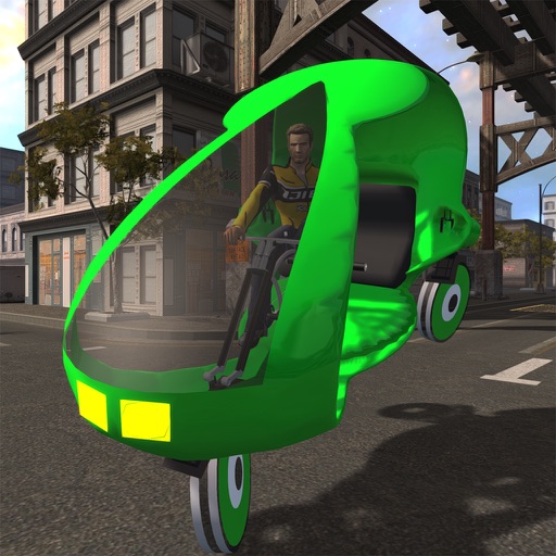 Velotaxi: cycle rickshaw simulator iOS App