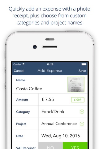 QuidClaim - expense receipt tracker screenshot 2