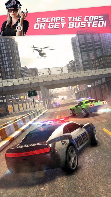 Highway Getaway: Police Chase - Car Racing Game screenshot-0
