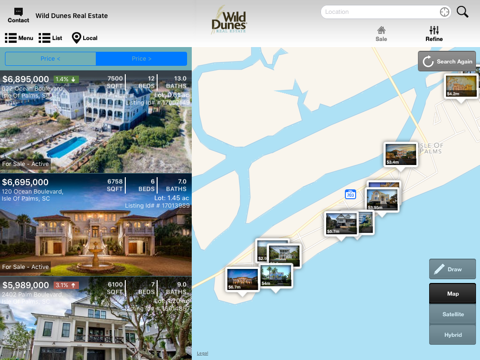 Wild Dunes Real Estate for iPad screenshot 2