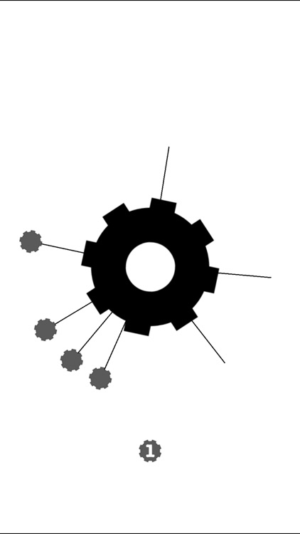 Cogwheels BW : black & white rotating gear wheel screenshot-3