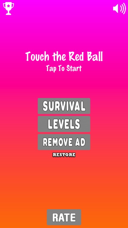 Touch the Red Ball -Happy Tap Games