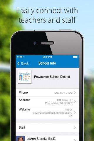 Pewaukee School District screenshot 2