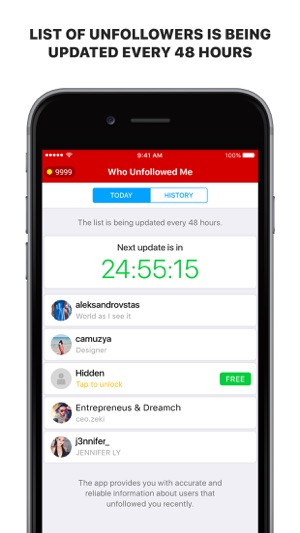 Who Unfollow Me  - Unfollowed Tracker Analytics(圖2)-速報App