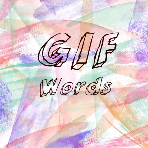 Gif words icon